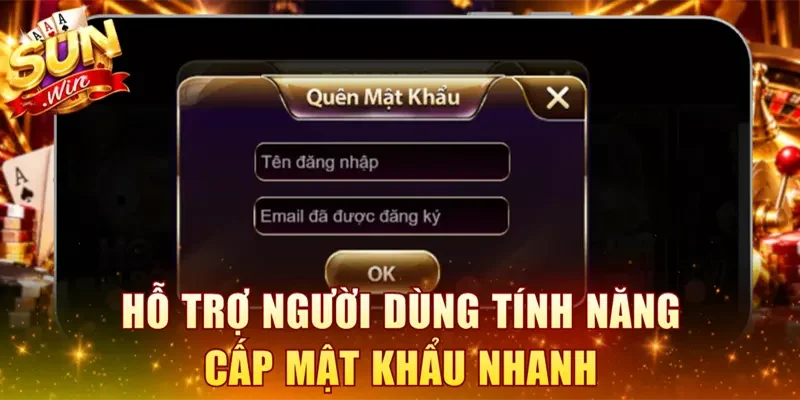 Hỗ trợ người dùng tính năng cấp mật khẩu nhanh