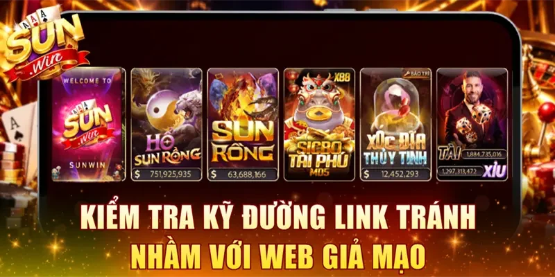 Kiểm tra kỹ đường link tránh nhầm với web giả mạo