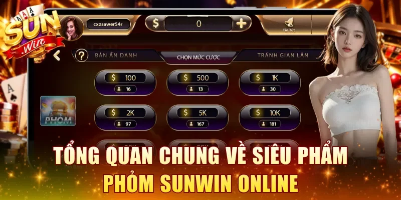 Tổng quan chung về siêu phẩm Phỏm SUNWIN online